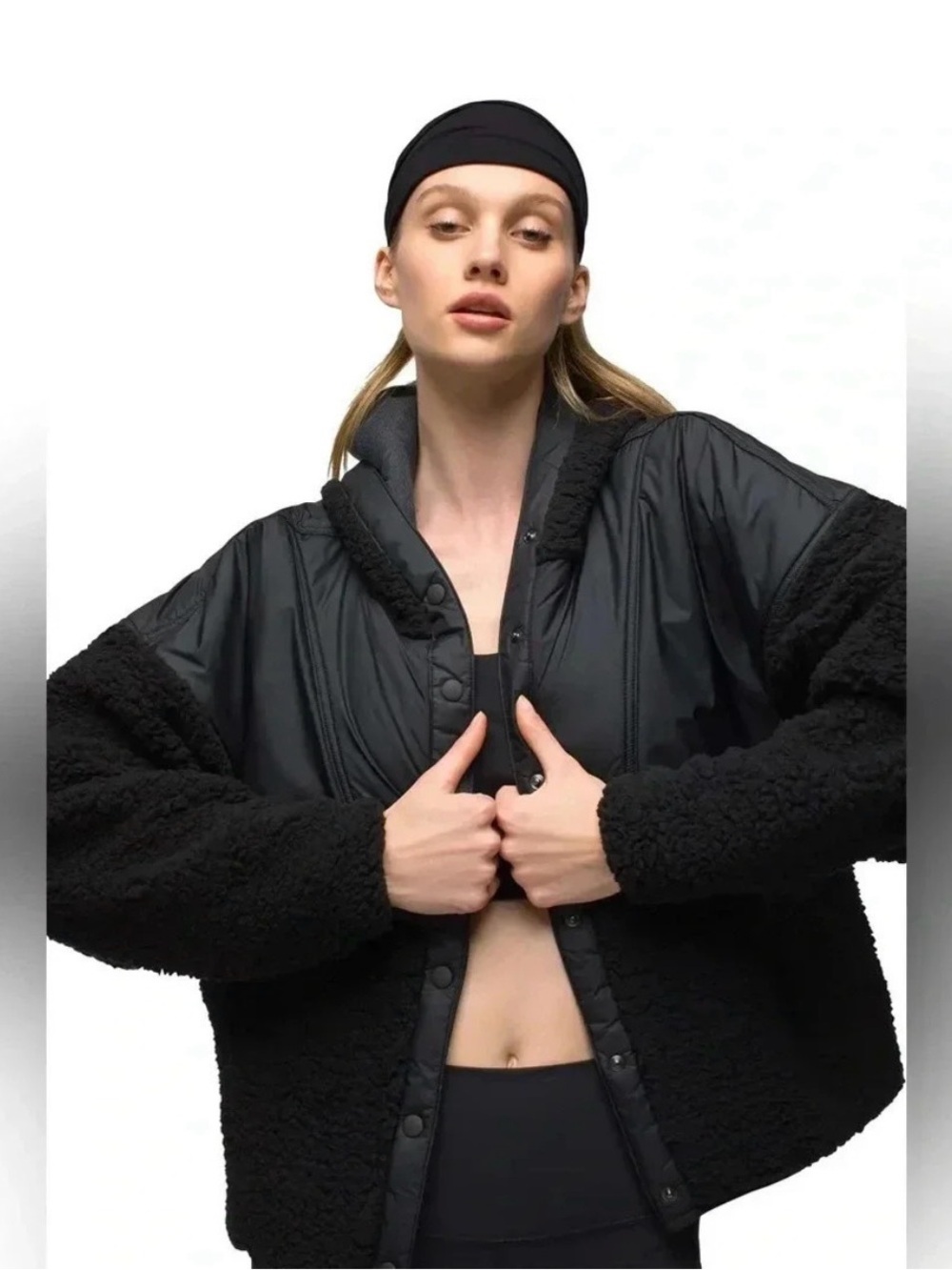 Prana Polar Fleece Snap Jacket
